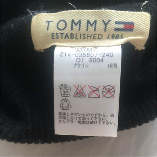 TOMMY HILFIGER(トミーヒルフィガー)のTOMMY★ニット帽 レディースの帽子(ニット帽/ビーニー)の商品写真