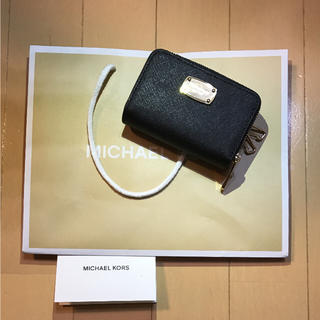 マイケルコース(Michael Kors)の新品★マイケルコース　小銭入れ付き キーケース レザー 黒 (キーケース)