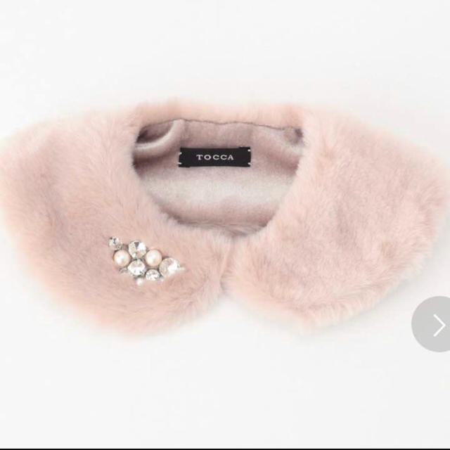 新品未使用♡TOCCAのFUR COLLAR ファー 付け襟♡ベージュピンク - つけ襟