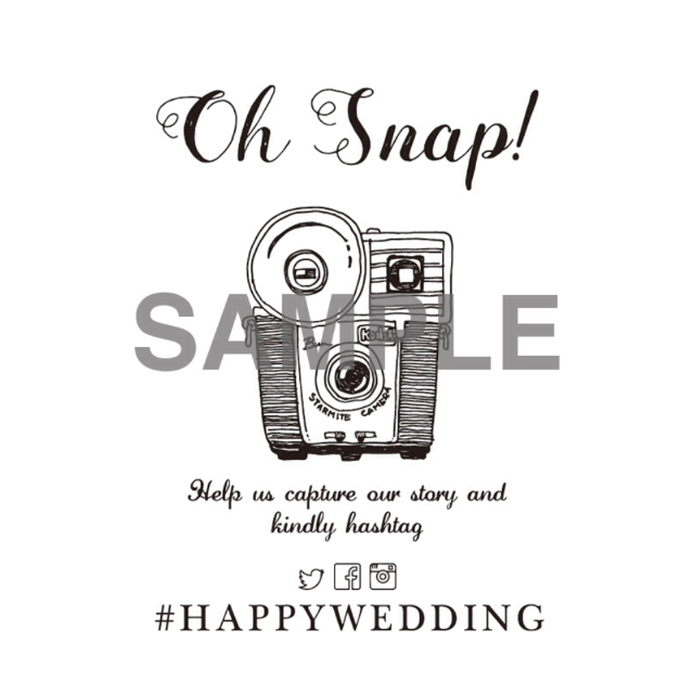 結婚式 Instagram オリジナルハッシュタグ入 フォトブース サインの通販 By マチルダ S Shop ラクマ