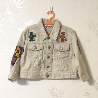 ミキハウス(mikihouse)の美品 mikihouse Gジャン デニム ジャケット ジャンパー 90 春物(ジャケット/上着)