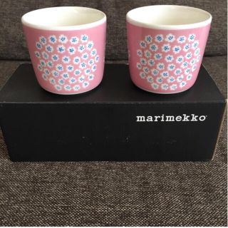 マリメッコ(marimekko)のみー様専用 新品 未使用 廃盤 マリメッコ プケッティ ラテマグ ピンク(グラス/カップ)