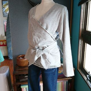 ハコ(haco!)の新品 haco! 高橋 愛 コラボ カシュクールスウェットトップス size M(トレーナー/スウェット)