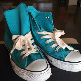 コンバース(CONVERSE)のコンバース CONVERSE 24センチ ハイカット ターコイズ(スニーカー)