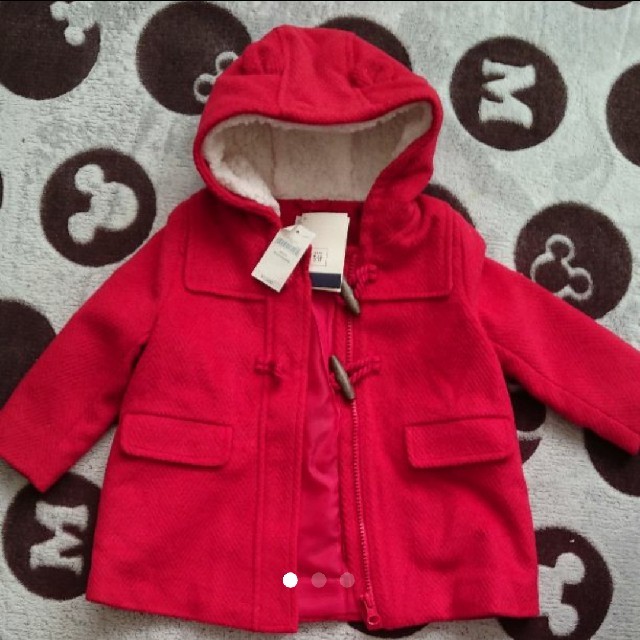 babyGAP(ベビーギャップ)の90 GAP ダッフルコート キッズ/ベビー/マタニティのキッズ服女の子用(90cm~)(コート)の商品写真