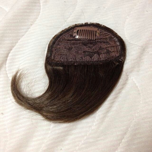 前髪ウィッグ 横流しタイプ レディースのウィッグ/エクステ(前髪ウィッグ)の商品写真