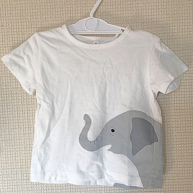 MUJI (無印良品)(ムジルシリョウヒン)の☆kei☆様専用 無印の動物親子Tシャツ キッズ/ベビー/マタニティのキッズ服男の子用(90cm~)(Tシャツ/カットソー)の商品写真