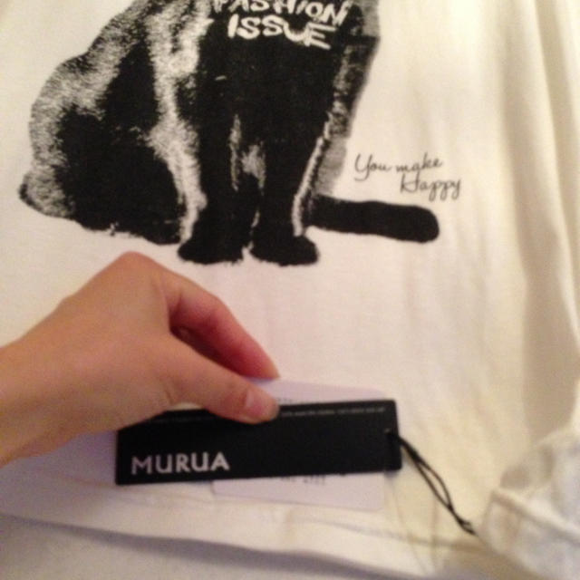 MURUA(ムルーア)のMURUAネコTシャツ♡ レディースのトップス(Tシャツ(半袖/袖なし))の商品写真