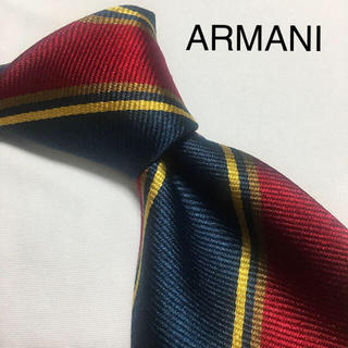ジョルジオアルマーニ(Giorgio Armani)のGIORGIO ARMANI ネクタイ ネイビー(グリーン) レッド(ネクタイ)