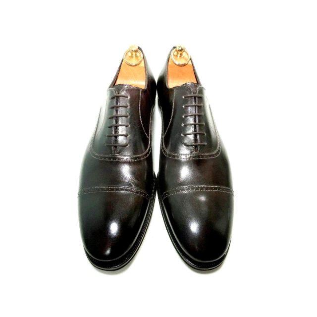 肌触りがいい Santoni - 焦げ茶 ストレートチップ 27cm 44 ※tomboy34 肌触りがいい Santoni - 焦げ茶 ストレートチップ 27cm 44 ※tomboy34