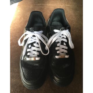 ナイキ(NIKE)のNIKE AIR FORCE 1 low black silver 27.5(スニーカー)