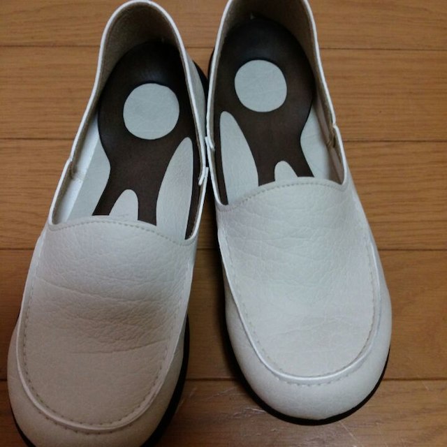 Re:getA(リゲッタ)のリゲッタ・ローファー,アイボリー．サイズＳ レディースの靴/シューズ(その他)の商品写真