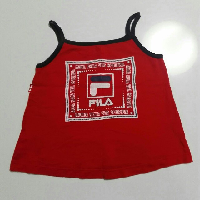 FILA(フィラ)のフィラ FILA 95cm キャミソール チュニック ワンピース キッズ/ベビー/マタニティのキッズ服女の子用(90cm~)(ワンピース)の商品写真