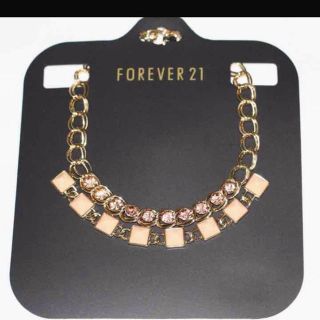 フォーエバートゥエンティーワン(FOREVER 21)の新品未使用！ビジューネックレス(ネックレス)