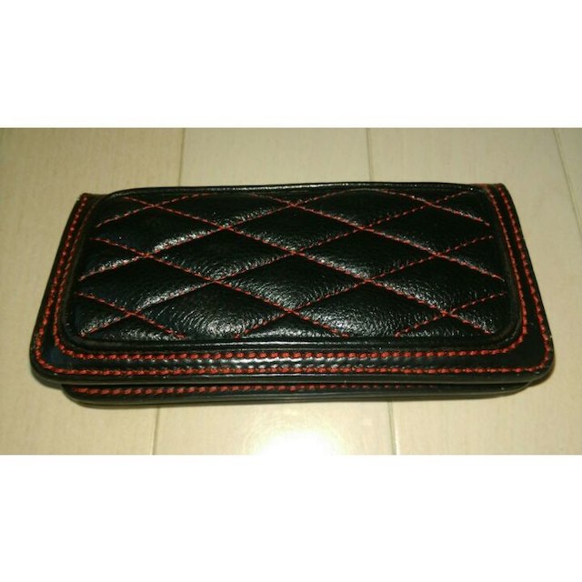 ☆オールレザー長財布☆未使用品ダイヤ柄!バイカーズウォレット! ☆オールレザー長財布☆未使用品ダイヤ柄!バイカーズウォレット!
