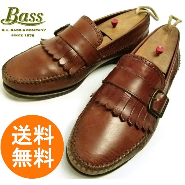 G.H.BASS(ジーエイチバス)のバス Bass キルトローファー 8 1/2M(26.5cm相当)【中古】 メンズの靴/シューズ(スリッポン/モカシン)の商品写真