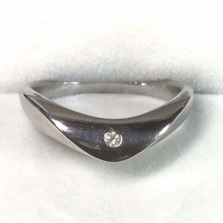 K18WG　ダイヤ　指輪(リング(指輪))