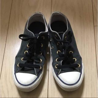 コンバース(CONVERSE)のオールスターコンバーススニーカー22.5cm  黒(スニーカー)