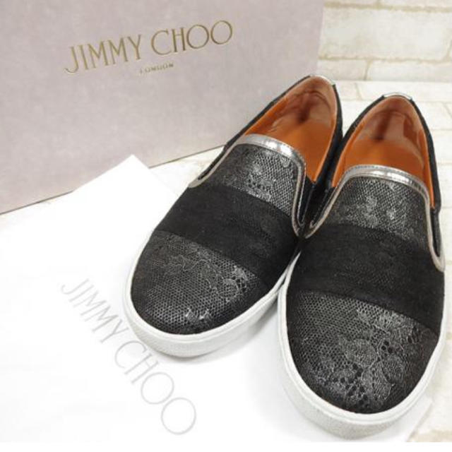 JIMMY CHOO(ジミーチュウ)のJIMMY CHOO 美品 スリッポン レディースの靴/シューズ(スリッポン/モカシン)の商品写真