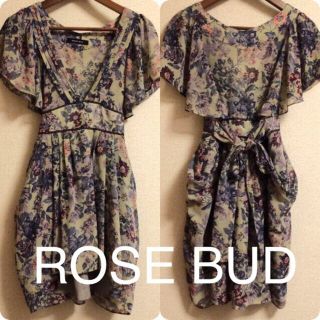 ローズバッド(ROSE BUD)のROSEBUD花柄ワンピ♡(ひざ丈ワンピース)