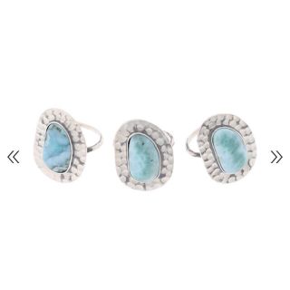 アリシアスタン(ALEXIA STAM)のWater Drop Larimar Ring Silver(リング(指輪))