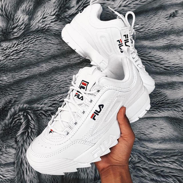 FILA - 25.0cm FILA DISRUPTOR2 白フィラ 厚底スニーカー 新品の通販