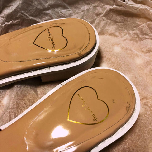 merry jenny(メリージェニー)のスリッパリボンサンダル (ピンク) 23.5-24.0 レディースの靴/シューズ(サンダル)の商品写真