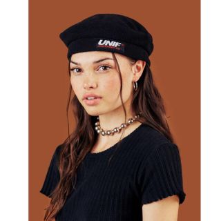 ユニフ(UNIF)のunif fiona hat ベレー帽(ニット帽/ビーニー)