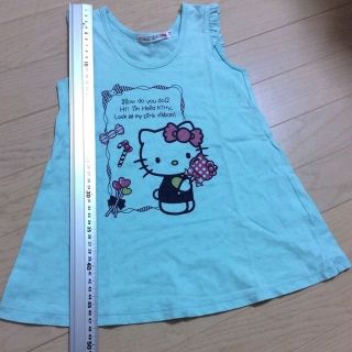 ユニクロ(UNIQLO)のとー⭐︎様　キティちゃん ノースリーブ 110、ダイヤモンドミラー（写真5枚目）(Tシャツ/カットソー)