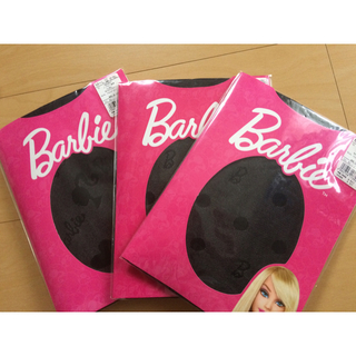 バービー(Barbie)の新品 送料無料 ストッキング黒 3点セット(タイツ/ストッキング)