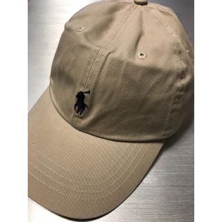 ポロラルフローレン(POLO RALPH LAUREN)の新品未使用 ポロ ラルフローレン CAP ベージュxネイビーポニー(キャップ)