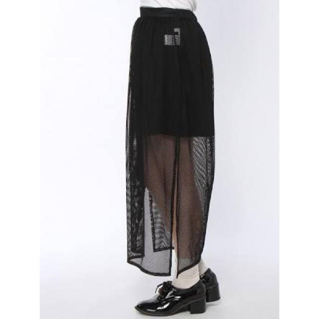 シアーメッシュスリットスカート レディースのスカート(ロングスカート)の商品写真