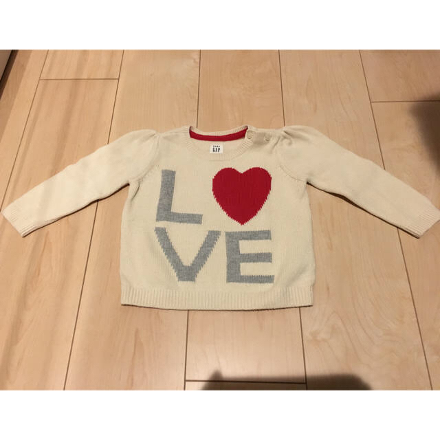 babyGAP(ベビーギャップ)のreina様専用 ☆LOVE ニット・アウター キッズ/ベビー/マタニティのベビー服(~85cm)(ニット/セーター)の商品写真