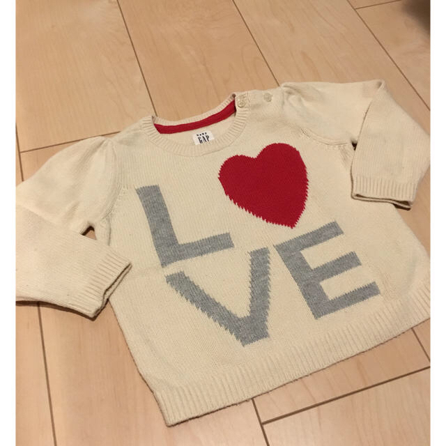 babyGAP(ベビーギャップ)のreina様専用 ☆LOVE ニット・アウター キッズ/ベビー/マタニティのベビー服(~85cm)(ニット/セーター)の商品写真