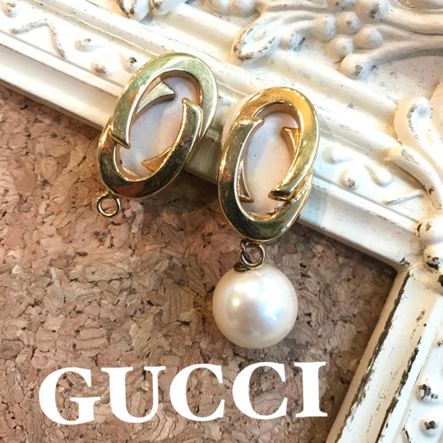 Gucci(グッチ)の早い者勝ち GUCCI イヤリング グッチ  パール お洒落 刻印あり  レディースのアクセサリー(イヤリング)の商品写真