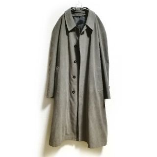 コムデギャルソン(COMME des GARCONS)のグレージュ ステンカラーコート ロングコート(ステンカラーコート)