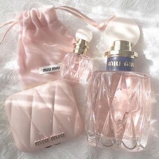 ミュウミュウ(miumiu)の新品♡未開封♡100mlフレグランス、ミラー、巾着、ミニボトルセット♡(香水(女性用))