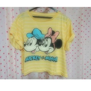 ディズニー(Disney)の[売り切りセール]ミッキー&ミニーTシャツ(Tシャツ(半袖/袖なし))