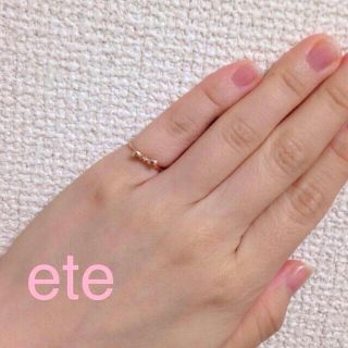 エテ(ete)のete＊ピンキーリング(リング(指輪))