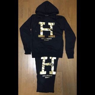 ハリウッドメイド(HOLLYWOOD MADE)のHOLLYWOOD MADE セットアップ BLACK×GOLD(スウェット)