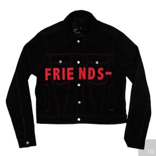 VLONE FRIENDS DENIM JACKET (RED)(Gジャン/デニムジャケット)