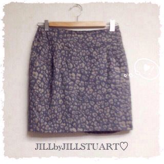 ジルバイジルスチュアート(JILL by JILLSTUART)のJILLby♡レースレオパードスカート(ひざ丈スカート)