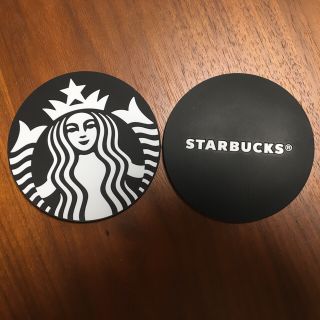 スターバックスコーヒー(Starbucks Coffee)のスターバックス コースター ブラック 二枚セット(テーブル用品)