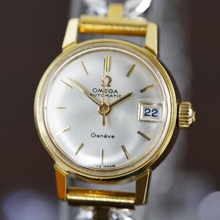 オメガ(OMEGA)の美品 オメガ ジュネーブ ゴールド オートマティック レディース Omega(腕時計)