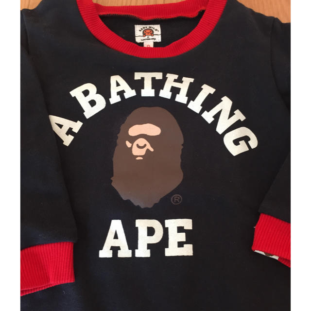 A BATHING APE(アベイシングエイプ)の美品 ア ベイシング エイプ オールインワン キッズ/ベビー/マタニティのベビー服(~85cm)(カバーオール)の商品写真