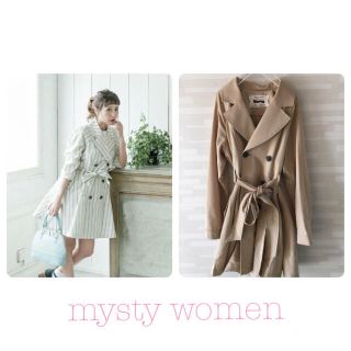 ミスティウーマン(mysty woman)のmysty woman♡ワンピース風トレンチコート 田中里奈ちゃん(トレンチコート)