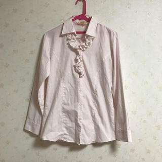 アオキ(AOKI)のピンクシャツ(シャツ/ブラウス(長袖/七分))
