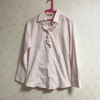 アオキ(AOKI)のピンクシャツ(シャツ/ブラウス(長袖/七分))