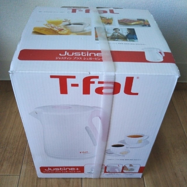 T-fal(ティファール)の❴T-faL 電気ケトル、ジャスティンプラス⁄シュガーピンク1.2L！❵ スマホ/家電/カメラの生活家電(電気ケトル)の商品写真