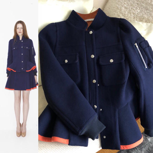 店舗や値段 sacai luck サカイラック ジャケットコート - www